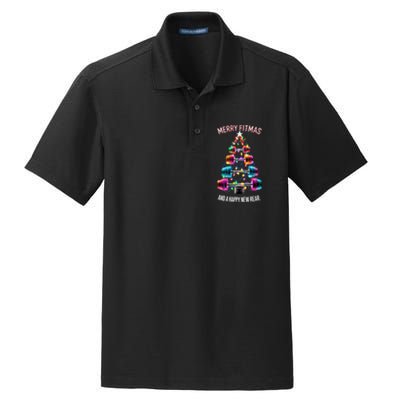 Happy New Rear Workout Christmas Fitness Gym Merry Fitness Dry Zone Grid Polo