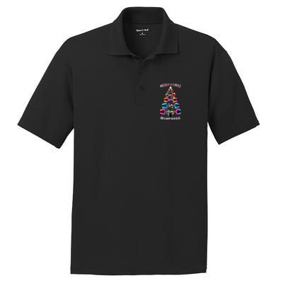 Happy New Rear Workout Christmas Fitness Gym Merry Fitness PosiCharge RacerMesh Polo