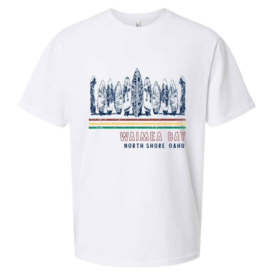 Hawaii North Shore Oahu Waimea Bay Sueded Cloud Jersey T-Shirt