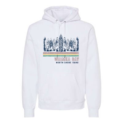 Hawaii North Shore Oahu Waimea Bay Premium Hoodie