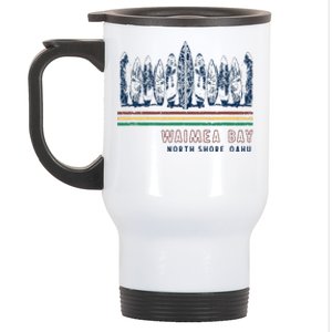 Hawaii North Shore Oahu Waimea Bay Stainless Steel Travel Mug