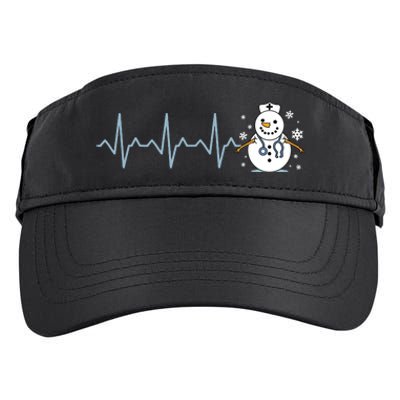 Heartbeat Nurse Snowman Nurse Christmas Adult Drive Performance Visor