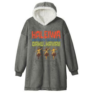 Haleiwa North Shore Oahu Hooded Wearable Blanket