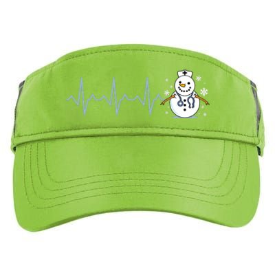 Heartbeat Nurse Snowman Nurse Christmas Adult Drive Performance Visor