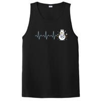 Heartbeat Nurse Snowman Nurse Christmas PosiCharge Competitor Tank