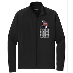 HeLl Never Stop Fight To Save America Trump Campaign 2024 Stretch Full-Zip Cadet Jacket