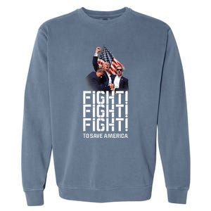 HeLl Never Stop Fight To Save America Trump Campaign 2024 Garment-Dyed Sweatshirt