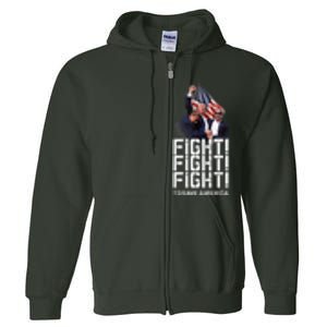 HeLl Never Stop Fight To Save America Trump Campaign 2024 Full Zip Hoodie