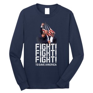 HeLl Never Stop Fight To Save America Trump Campaign 2024 Long Sleeve Shirt