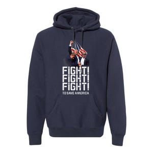 HeLl Never Stop Fight To Save America Trump Campaign 2024 Premium Hoodie