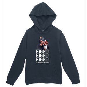 HeLl Never Stop Fight To Save America Trump Campaign 2024 Urban Pullover Hoodie