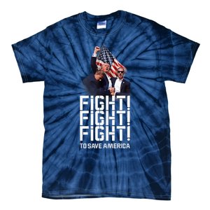 HeLl Never Stop Fight To Save America Trump Campaign 2024 Tie-Dye T-Shirt