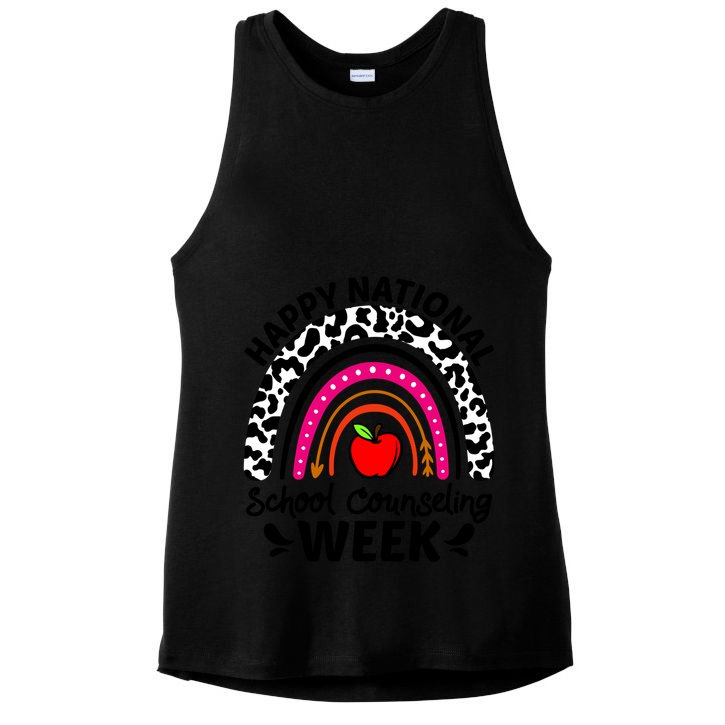 Happy National School Counseling Week Eletary Middle Gift Ladies PosiCharge Tri-Blend Wicking Tank