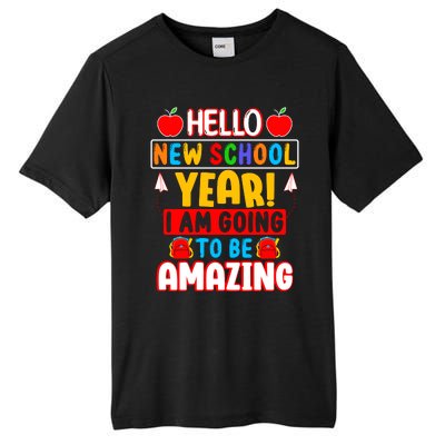 Hello New School Year I Am Going To Be Amazing Back To School Tall Fusion ChromaSoft Performance T-Shirt