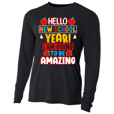 Hello New School Year I Am Going To Be Amazing Back To School Cooling Performance Long Sleeve Crew