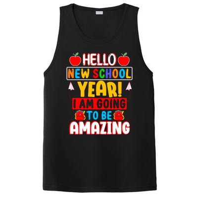 Hello New School Year I Am Going To Be Amazing Back To School PosiCharge Competitor Tank