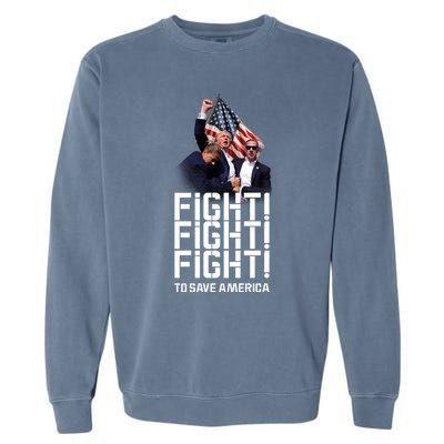 HeLl Never Stop Fight To Save America Trump Campaign 2024 Gift Garment-Dyed Sweatshirt