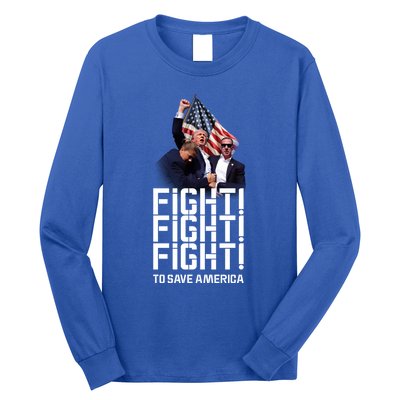 HeLl Never Stop Fight To Save America Trump Campaign 2024 Gift Long Sleeve Shirt