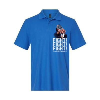 HeLl Never Stop Fight To Save America Trump Campaign 2024 Gift Softstyle Adult Sport Polo