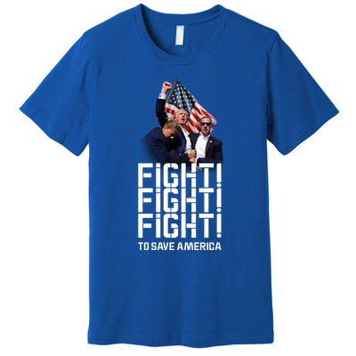 HeLl Never Stop Fight To Save America Trump Campaign 2024 Gift Premium T-Shirt