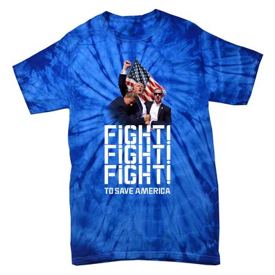 HeLl Never Stop Fight To Save America Trump Campaign 2024 Gift Tie-Dye T-Shirt