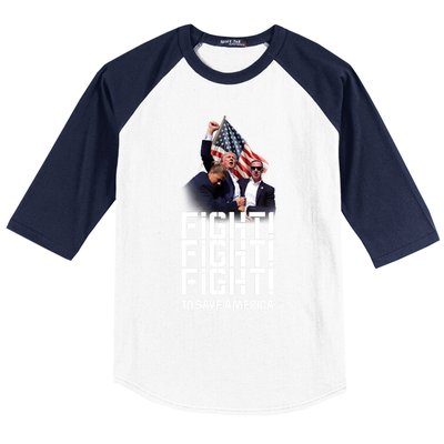 HeLl Never Stop Fight To Save America Trump Campaign 2024 Gift Baseball Sleeve Shirt