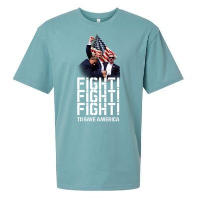 HeLl Never Stop Fight To Save America Trump Campaign 2024 Gift Sueded Cloud Jersey T-Shirt