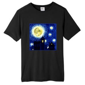 Halloween Nights, Starry Night Painting Tall Fusion ChromaSoft Performance T-Shirt