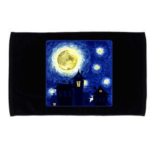 Halloween Nights, Starry Night Painting Microfiber Hand Towel