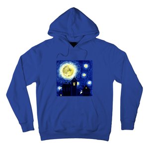 Halloween Nights, Starry Night Painting Hoodie