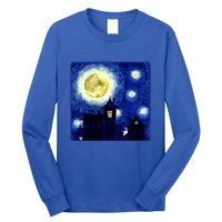 Halloween Nights, Starry Night Painting Long Sleeve Shirt