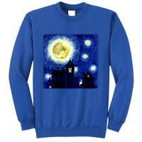 Halloween Nights, Starry Night Painting Sweatshirt