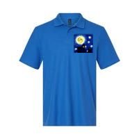 Halloween Nights, Starry Night Painting Softstyle Adult Sport Polo