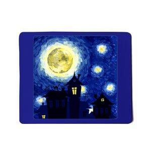 Halloween Nights, Starry Night Painting Mousepad