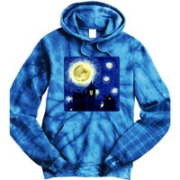 Halloween Nights, Starry Night Painting Tie Dye Hoodie