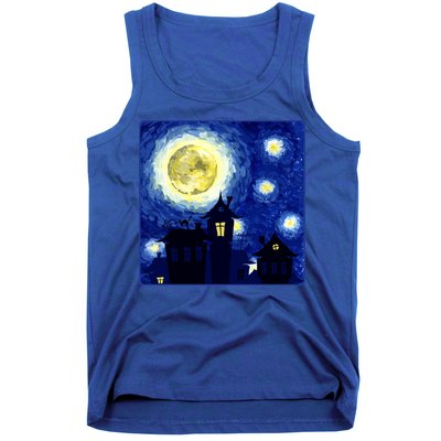 Halloween Nights, Starry Night Painting Tank Top