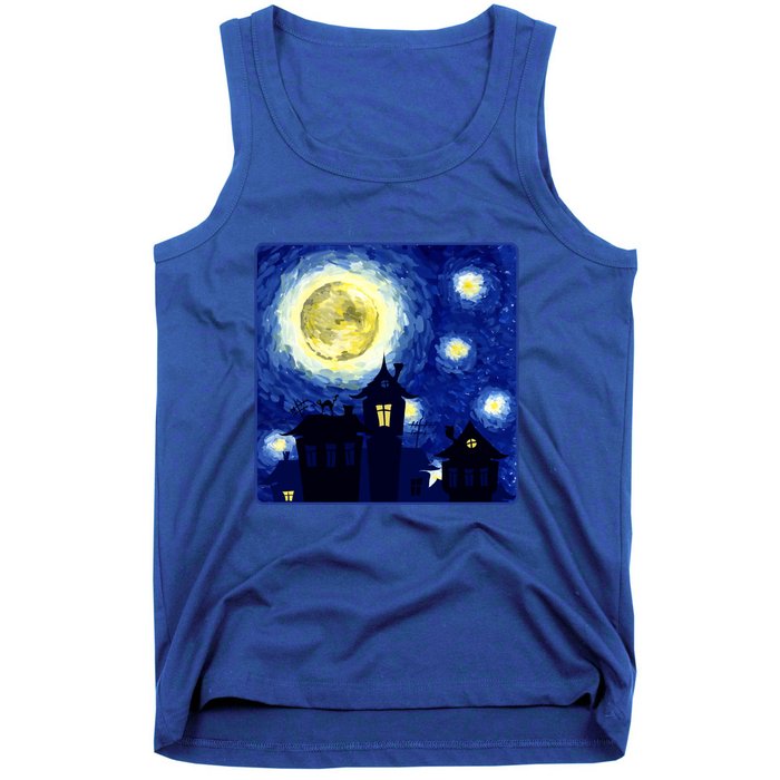 Halloween Nights, Starry Night Painting Tank Top