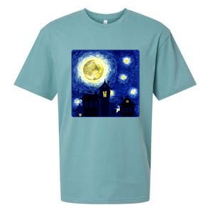 Halloween Nights, Starry Night Painting Sueded Cloud Jersey T-Shirt