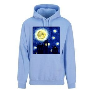 Halloween Nights, Starry Night Painting Unisex Surf Hoodie