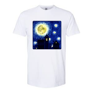 Halloween Nights, Starry Night Painting Softstyle CVC T-Shirt