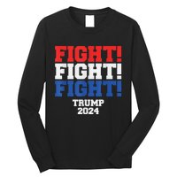 HeLl Never Stop Fighting To Save America Trump 2024 Long Sleeve Shirt