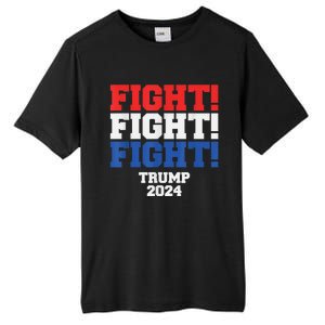 HeLl Never Stop Fighting To Save America Trump 2024 Tall Fusion ChromaSoft Performance T-Shirt