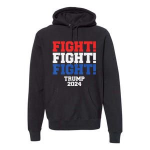 HeLl Never Stop Fighting To Save America Trump 2024 Premium Hoodie