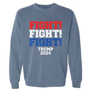 HeLl Never Stop Fighting To Save America Trump 2024 Garment-Dyed Sweatshirt