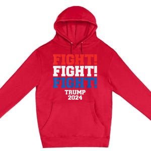 HeLl Never Stop Fighting To Save America Trump 2024 Premium Pullover Hoodie