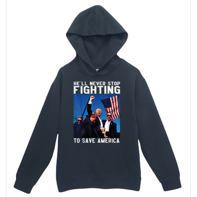 HeLl Never Stop Fighting To Save America Political Saying Cool Gift Urban Pullover Hoodie