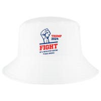 HeLl Never Stop Fighting To Save America Trump 2024 Cool Comfort Performance Bucket Hat