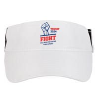 HeLl Never Stop Fighting To Save America Trump 2024 Adult Drive Performance Visor