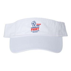 HeLl Never Stop Fighting To Save America Trump 2024 Valucap Bio-Washed Visor