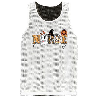 Halloween Nurse Spooky Nurse Health Care Team Squad Mesh Reversible Basketball Jersey Tank